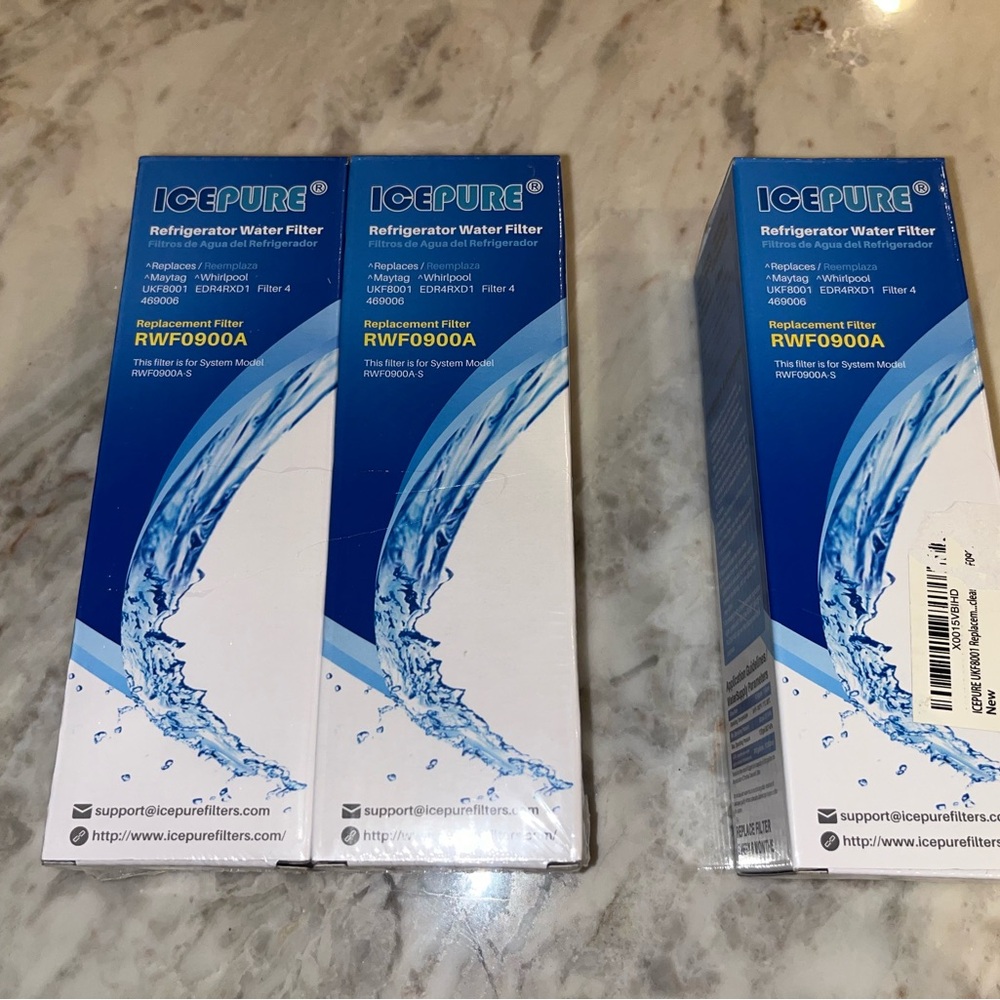 ICEPURE RWF0900A Water Filters 
Refrigerator Replacements -  NEW - 3